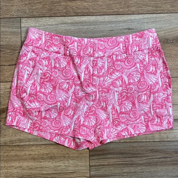 Vineyard Vines Pink Shells Allover Shorts - Picture 1 of 8